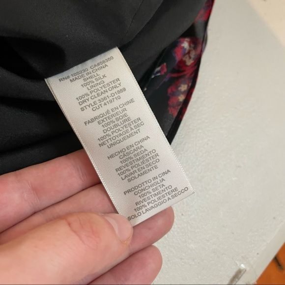 JOIE SILK ROUND NECK SHORT SLEEVE PLEATED SKIRT FITTED WAIST FLORAL MINI DRESS S - Picture 5 of 8